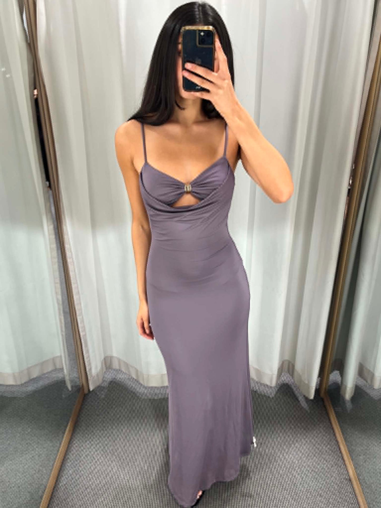 Slate Twist Maxi Dress