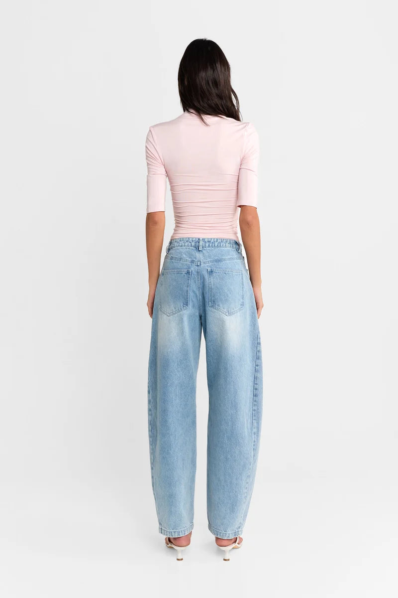 Madison Adalia Half Sleeve Top | Pink