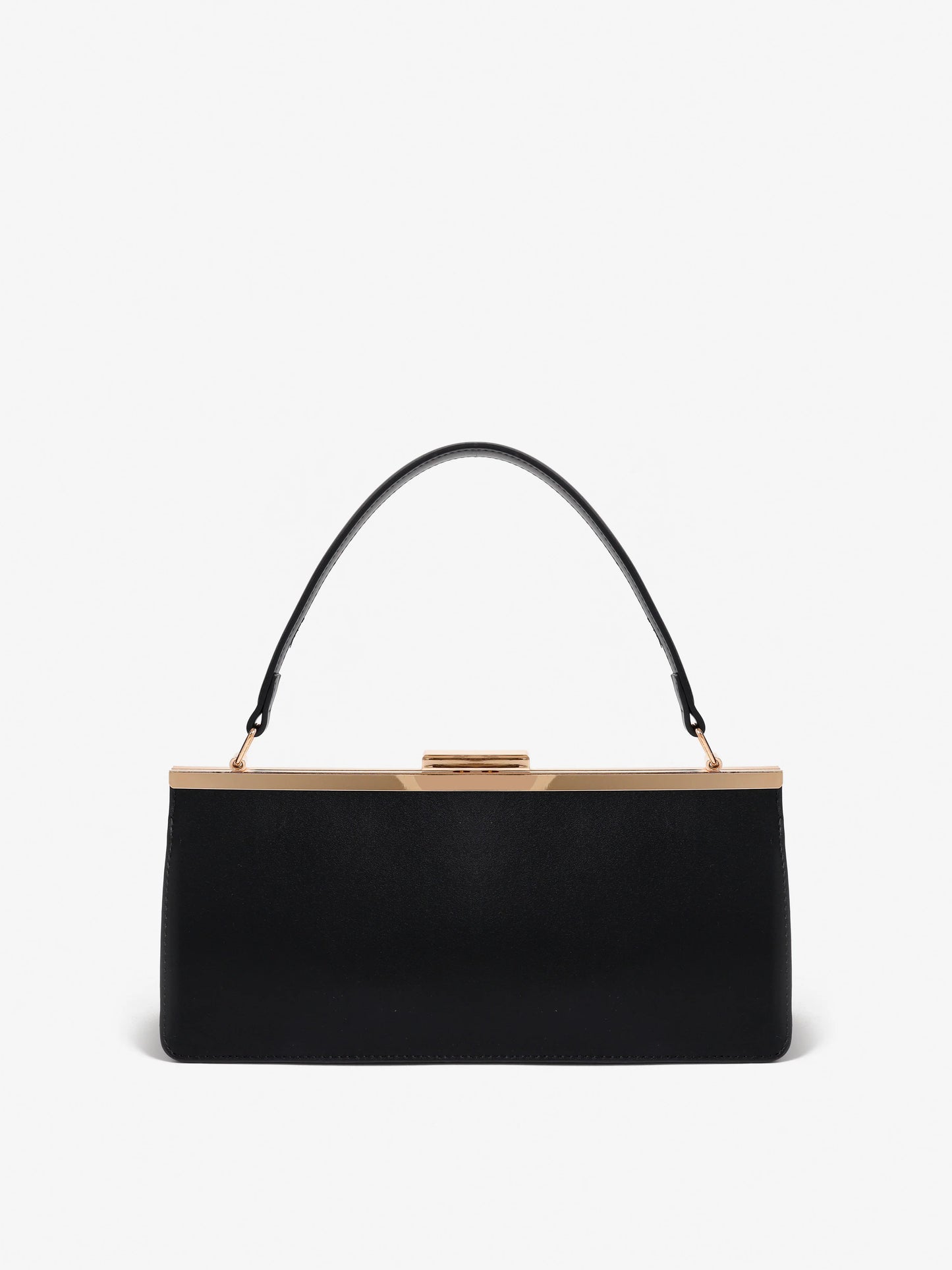 Solene Black Top Handle Handbag