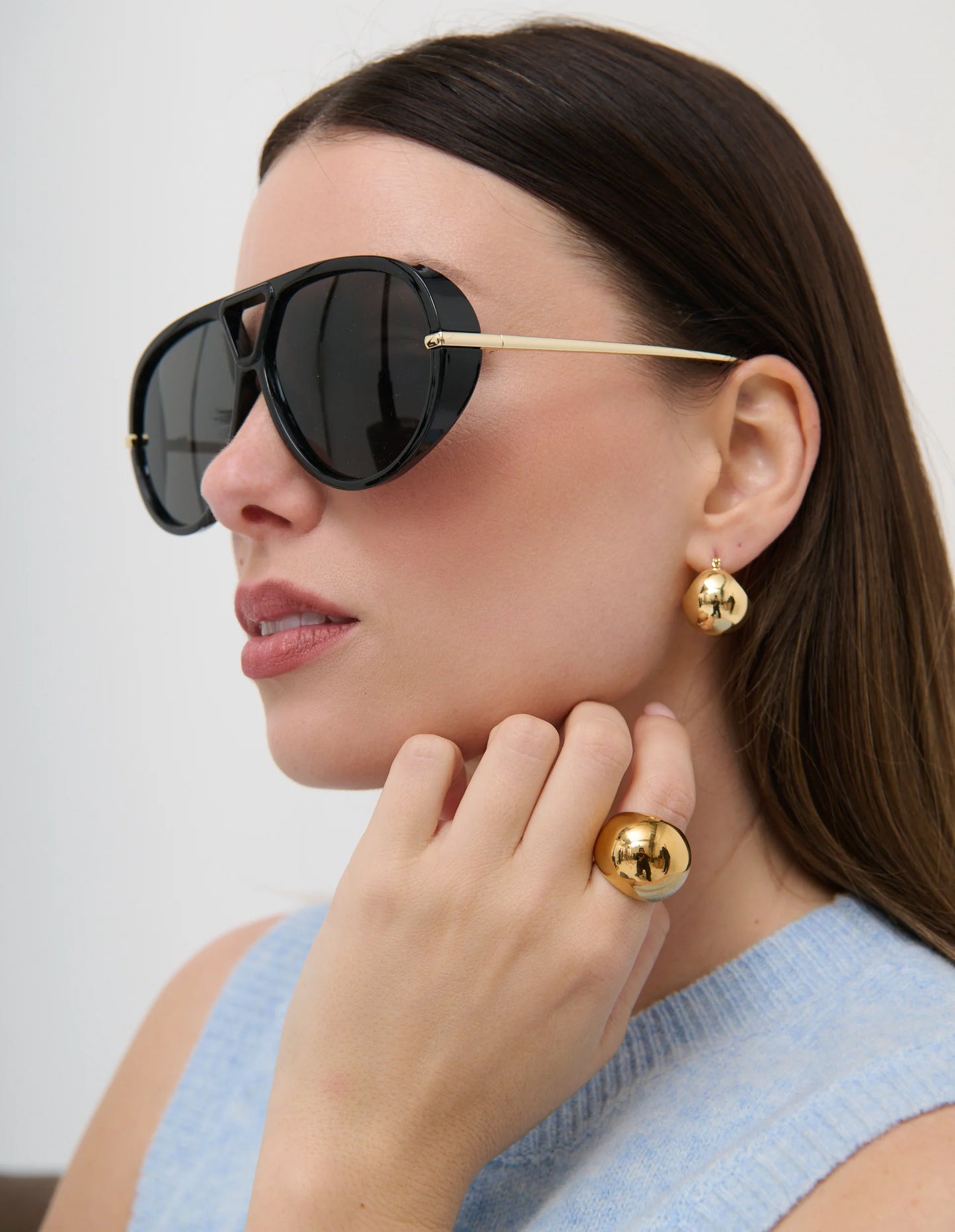 Dome hoop earing
