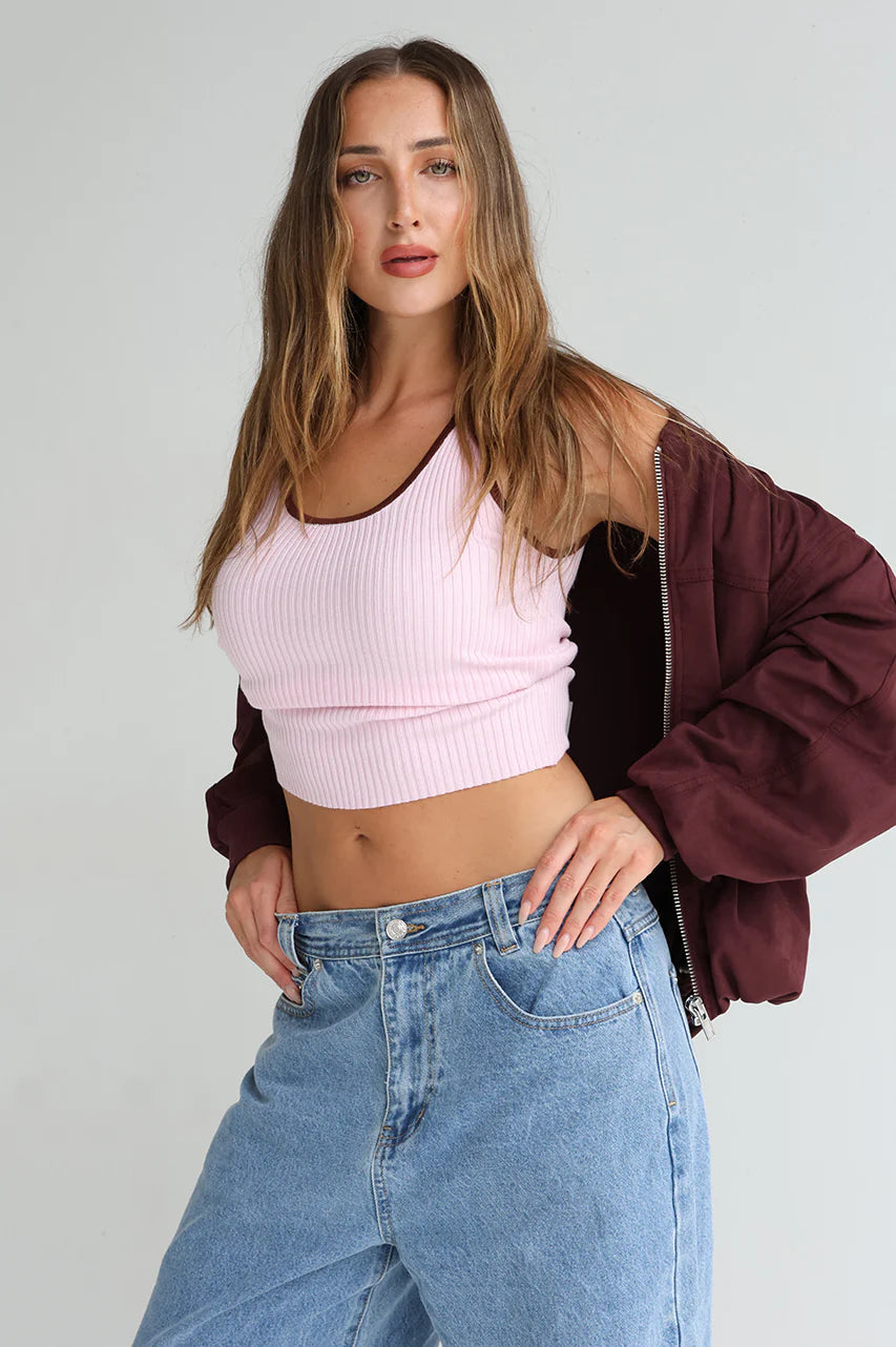Natalia Knit Top Pink