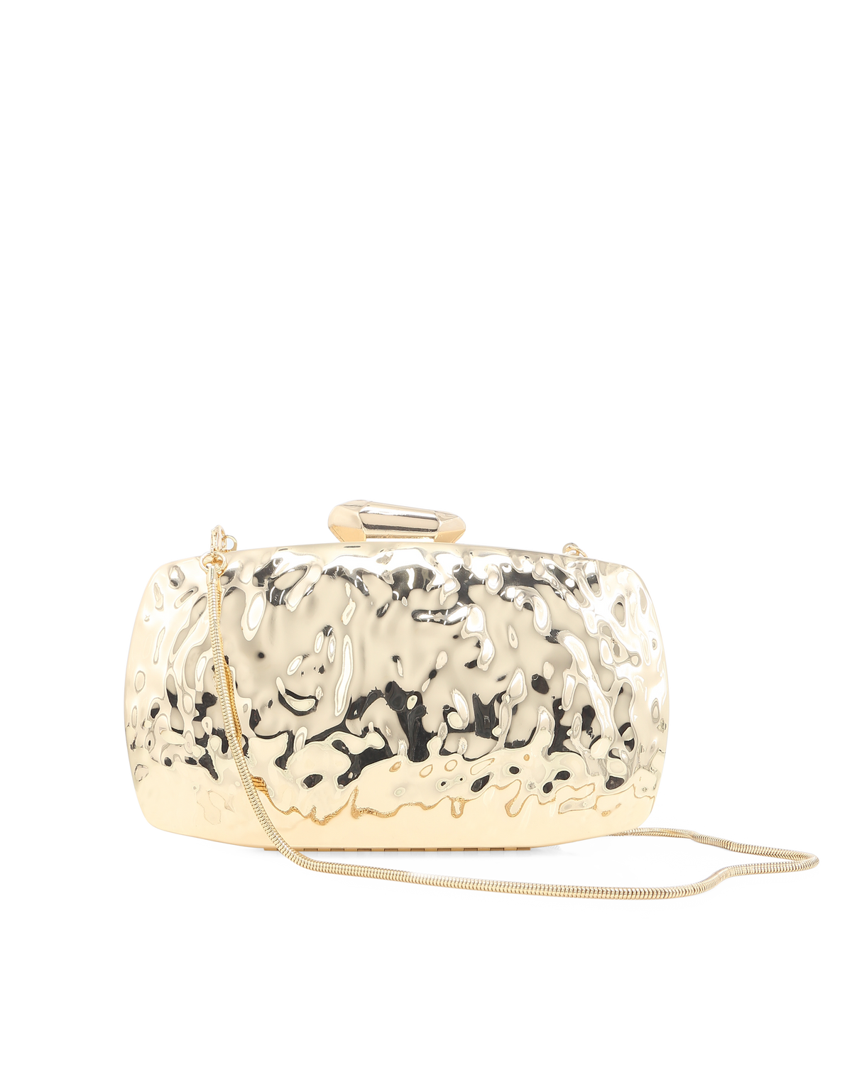 Billini Ripple Clutch Gold Metallic