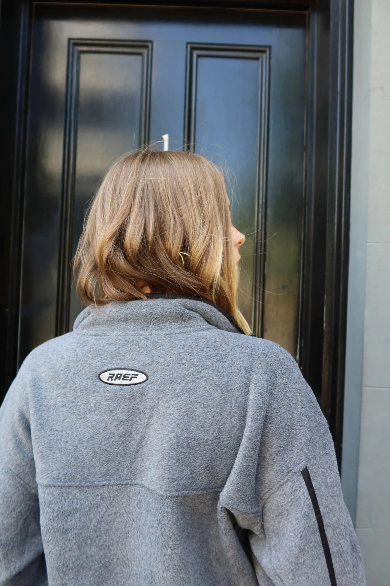 RAEF Quarter Zip Polar Fleece - Charcoal Marle
