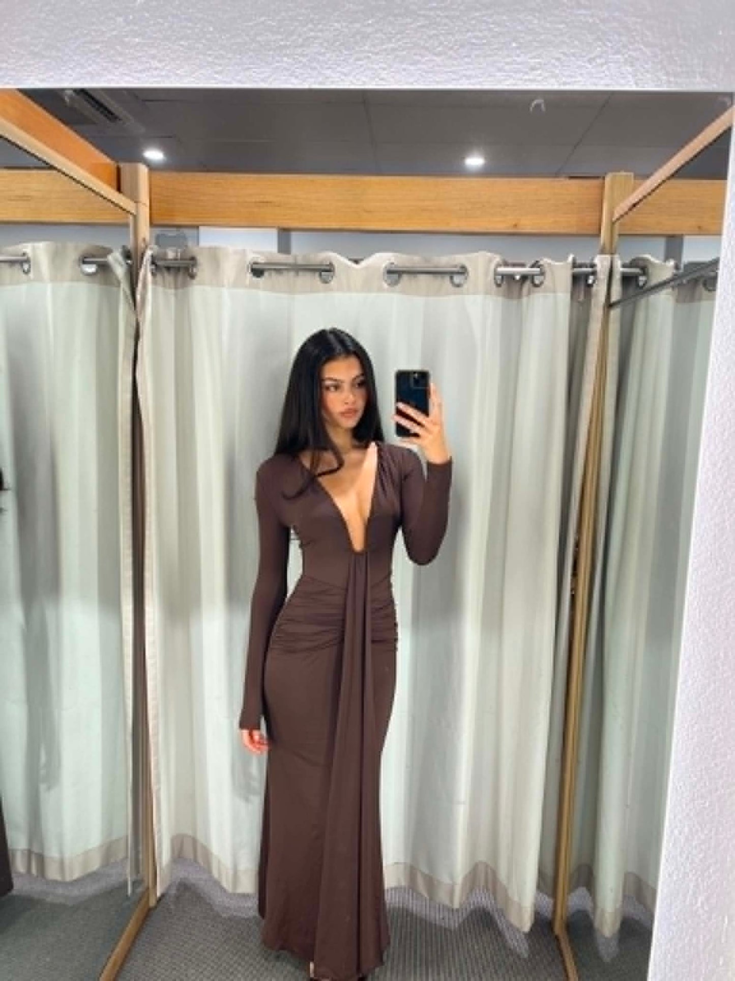 Imogene Long Sleeve Chocolate