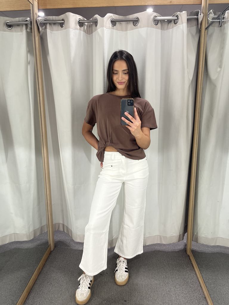 Mocha Easy Tuck Tee