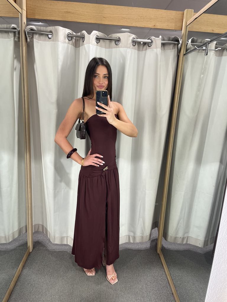 Burgandy dress