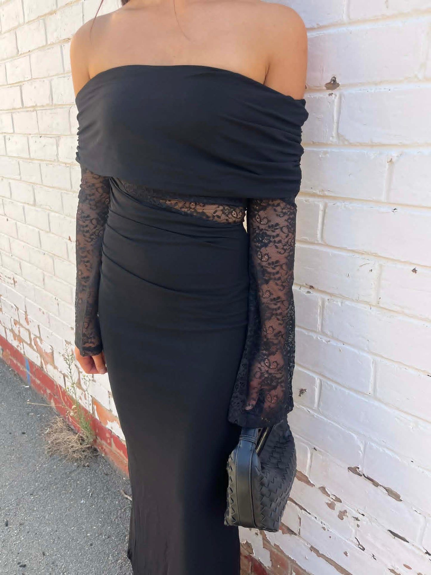 Luna Lace Sleeve Dress
