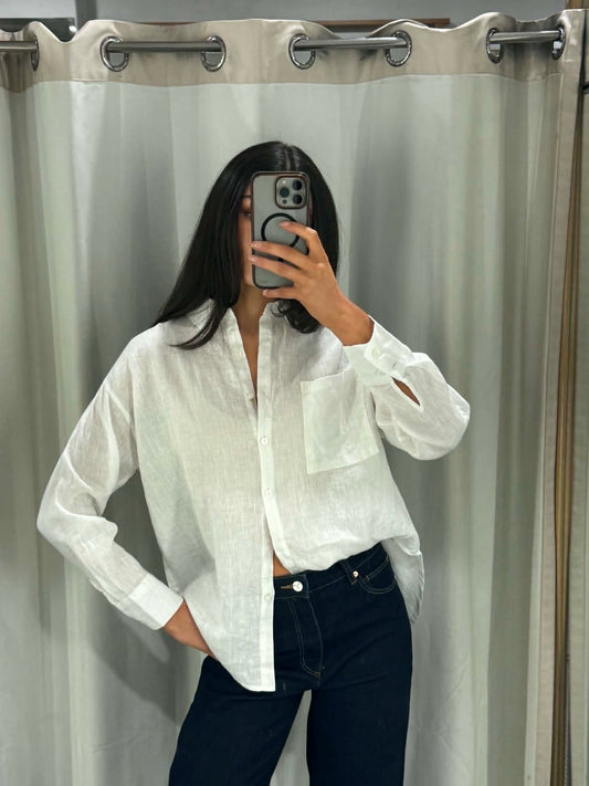 The Marlow Linen Shirt – White