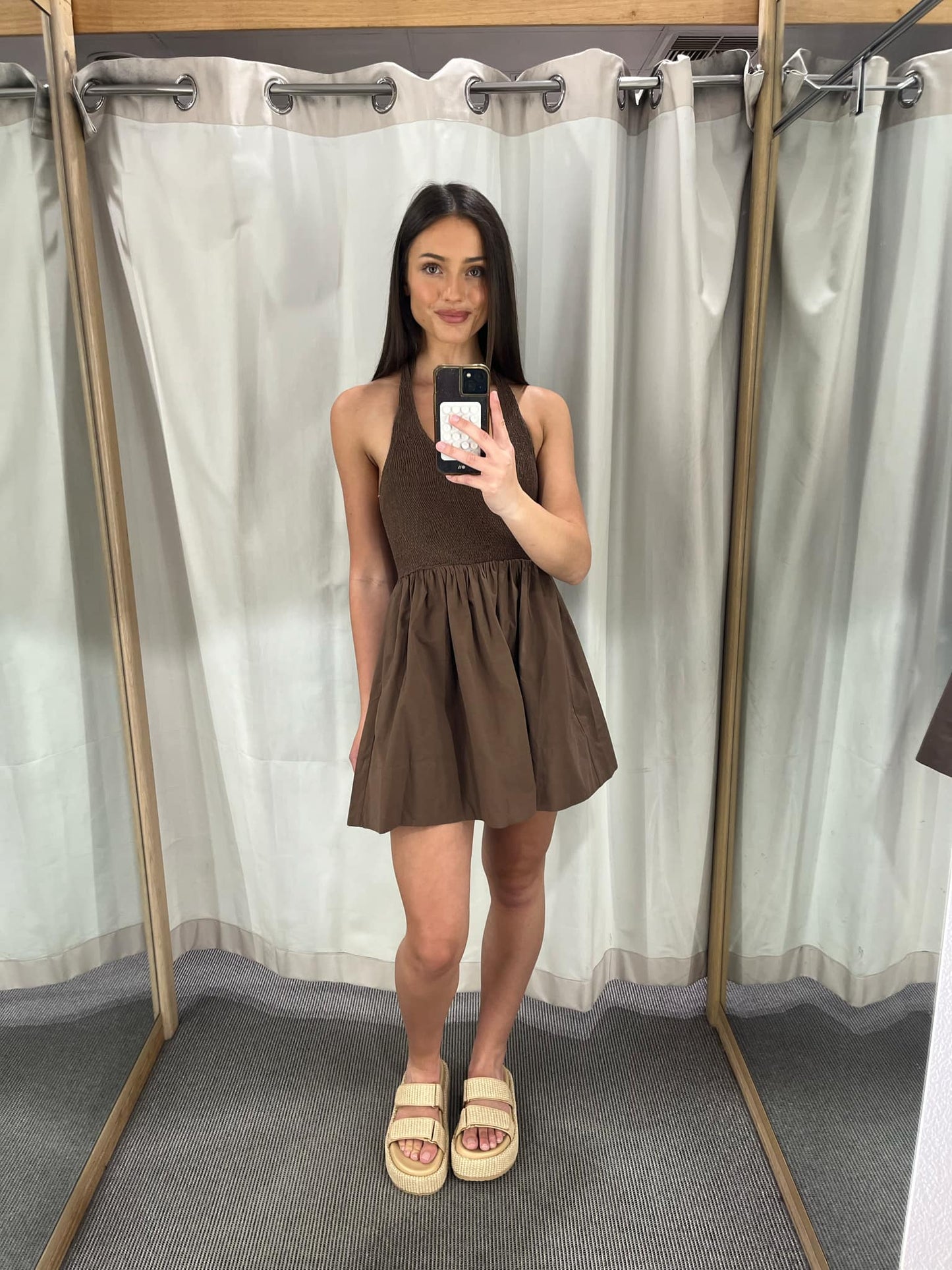 Vilma Chocolate Dress