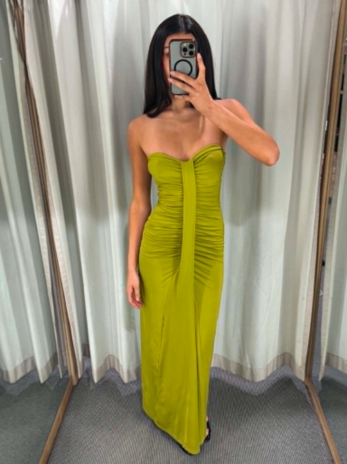 The Valentina Ruched Maxi Dress