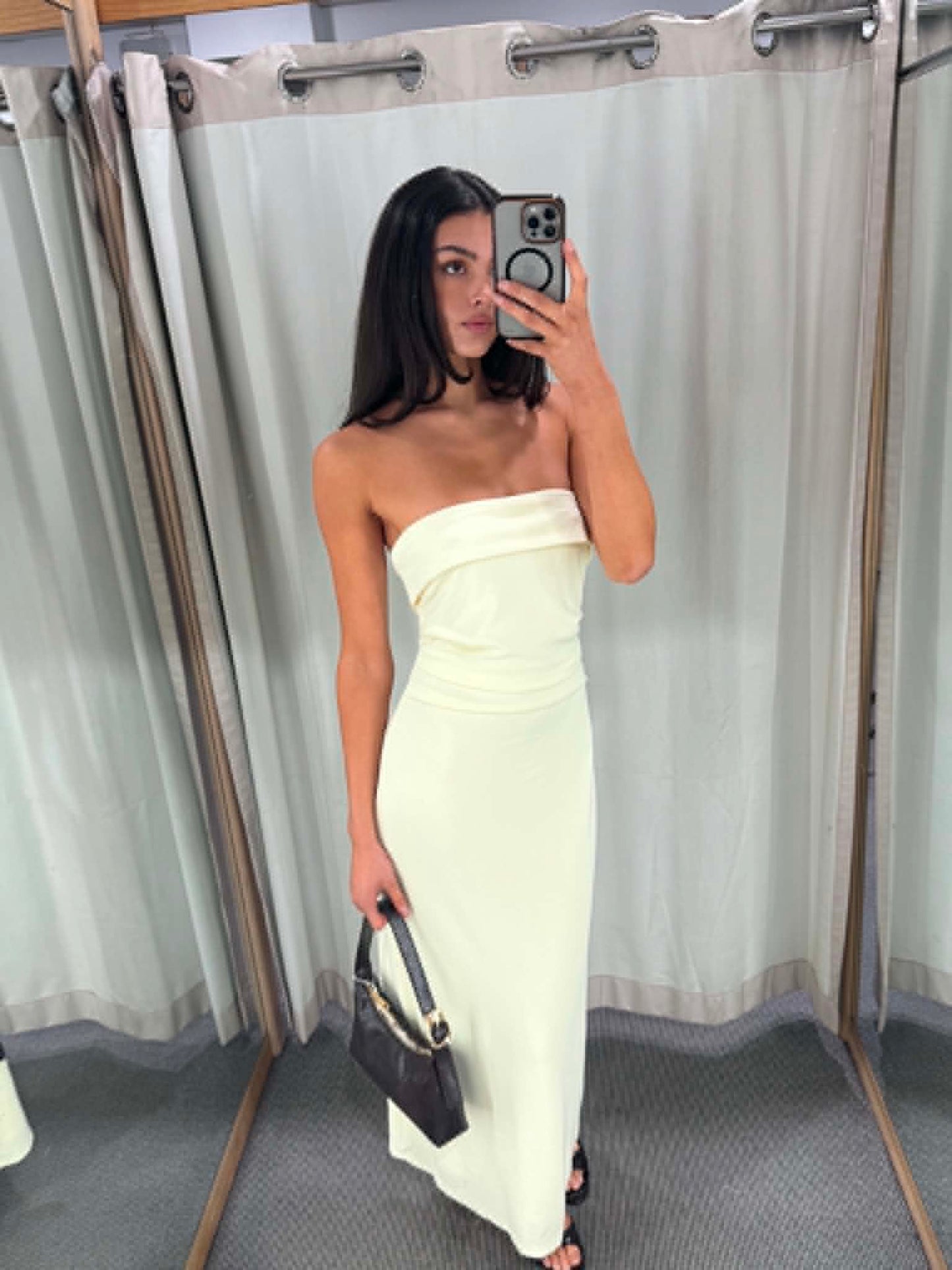 The Giselle Strapless Maxi Dress – Butter