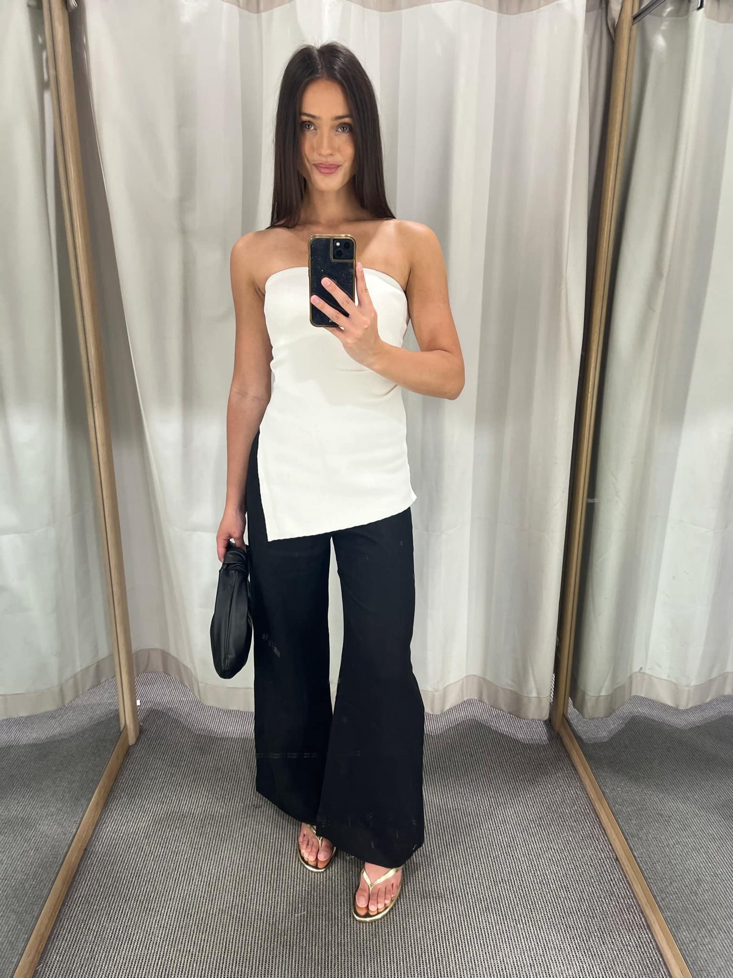 Allison strapless - white