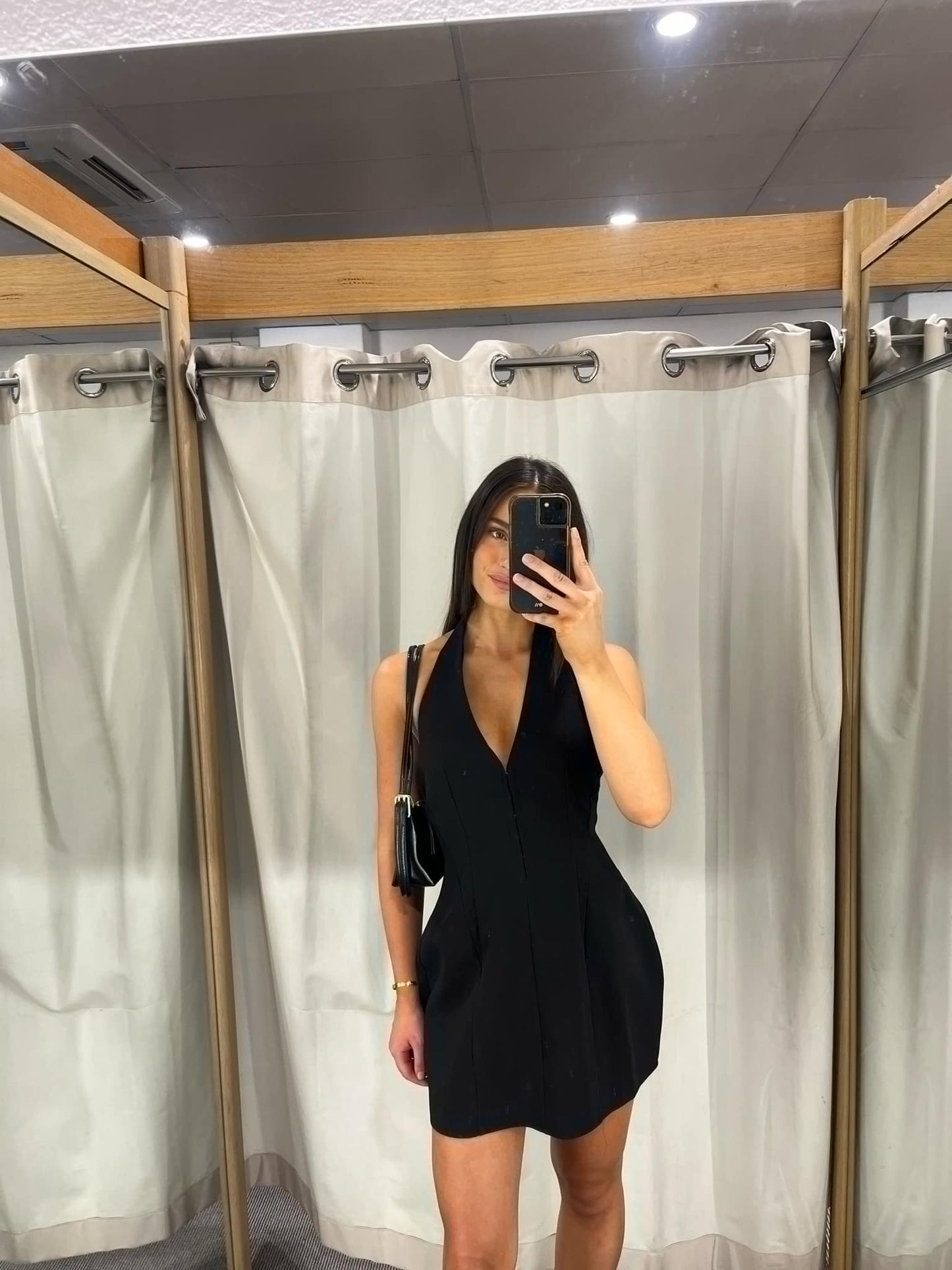 Sculpted Halter Neck Dress