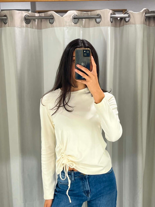 Lara Long Sleeve Top Cream