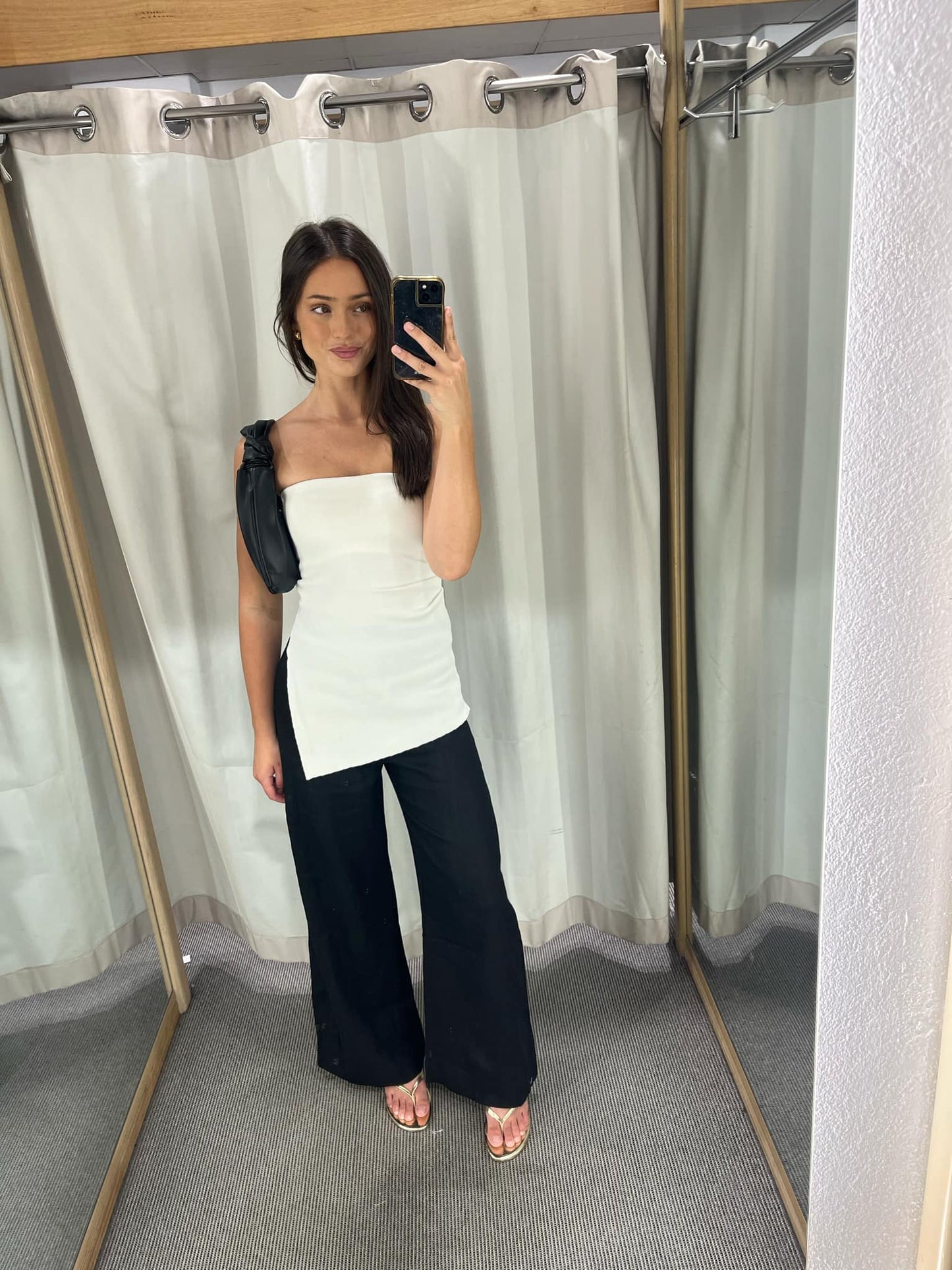 Allison strapless - white