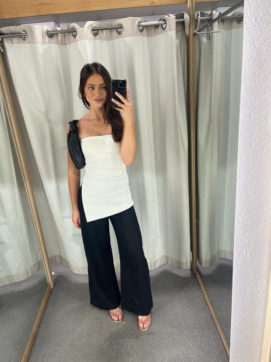 Allison strapless - white