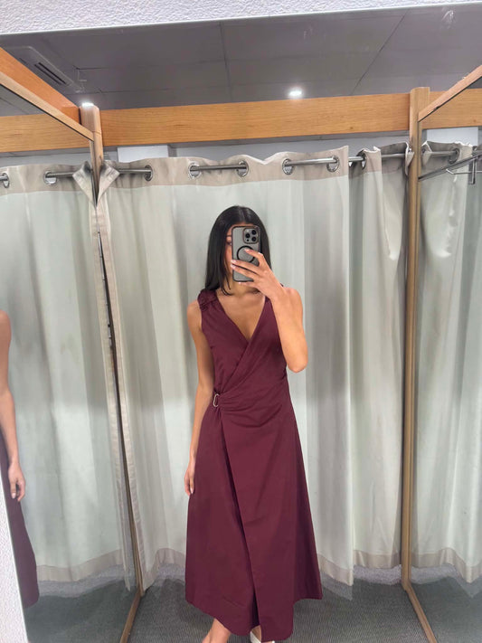 Lola Wrap Midi Dress