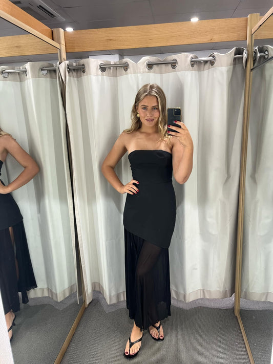 sienna black strapless Dress