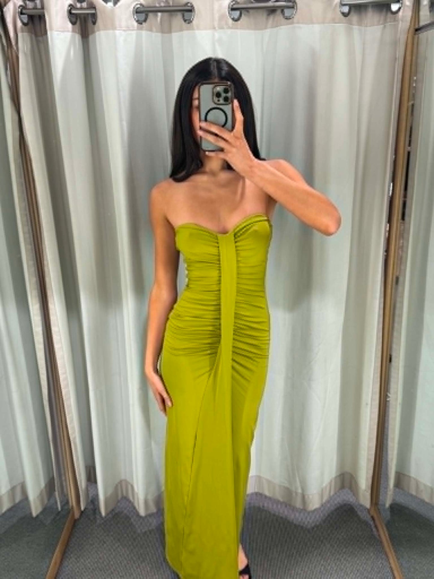 The Valentina Ruched Maxi Dress