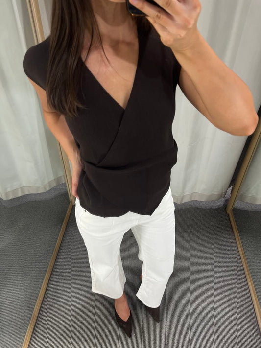 Harper Wrap Knit Top