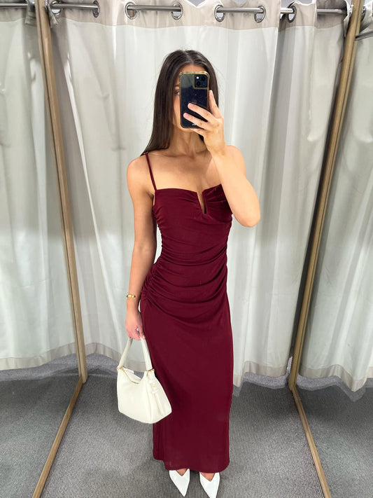 Mink Pink Wine Dress