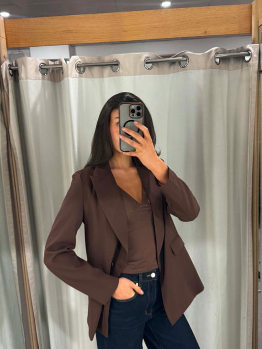 The Sloane Blazer – Chocolate