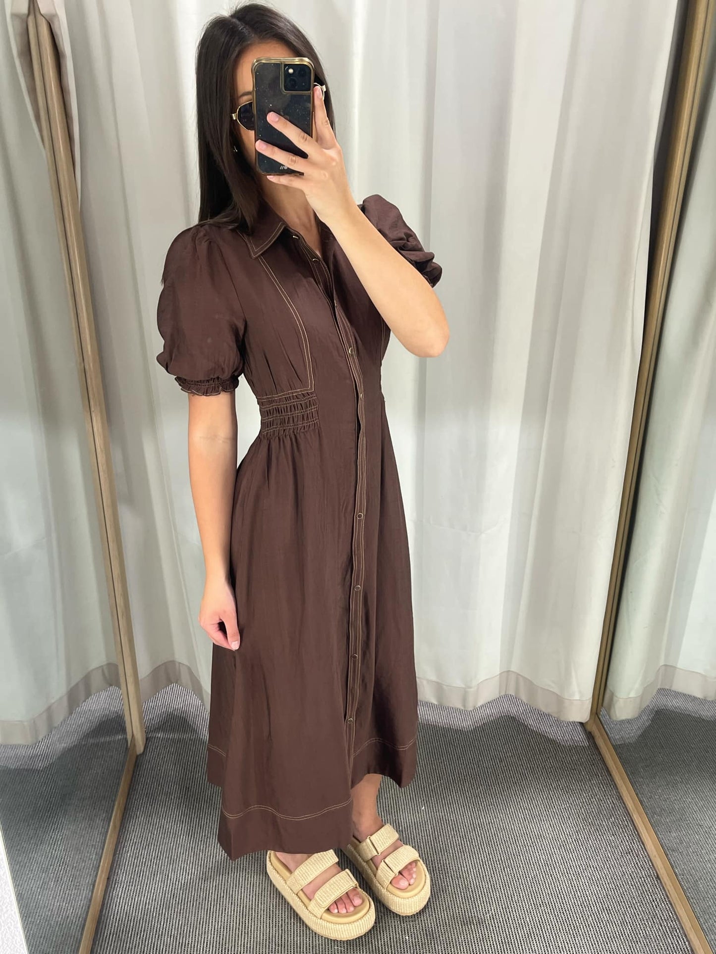 Lyla dress - brown