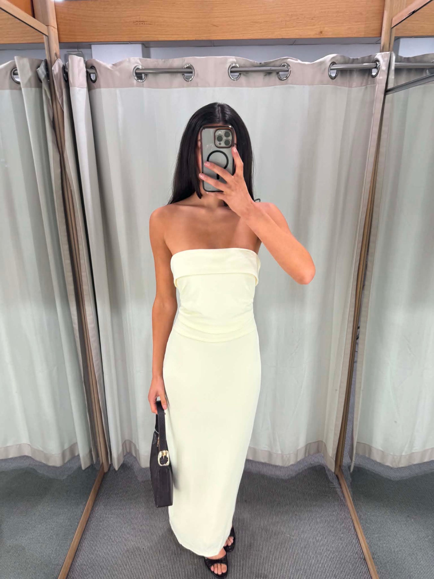 The Giselle Strapless Maxi Dress – Butter