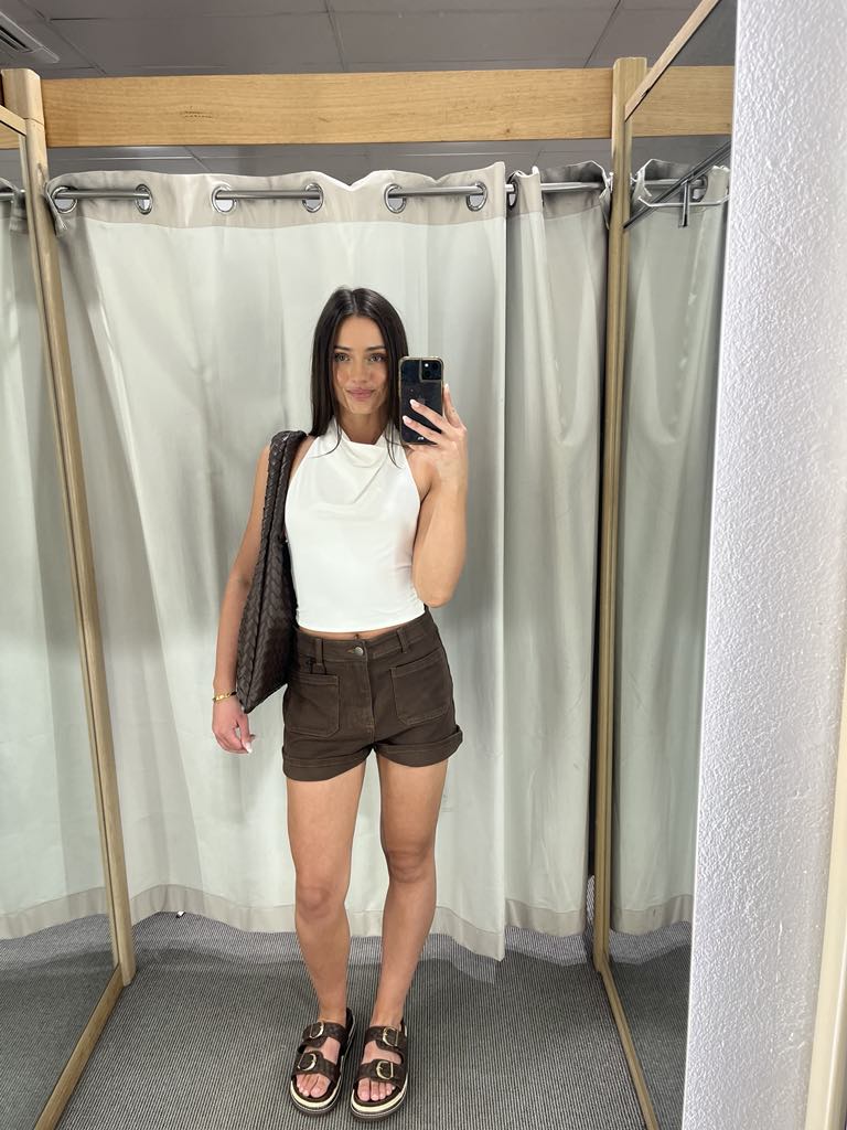 Country denim shorts - chocolate