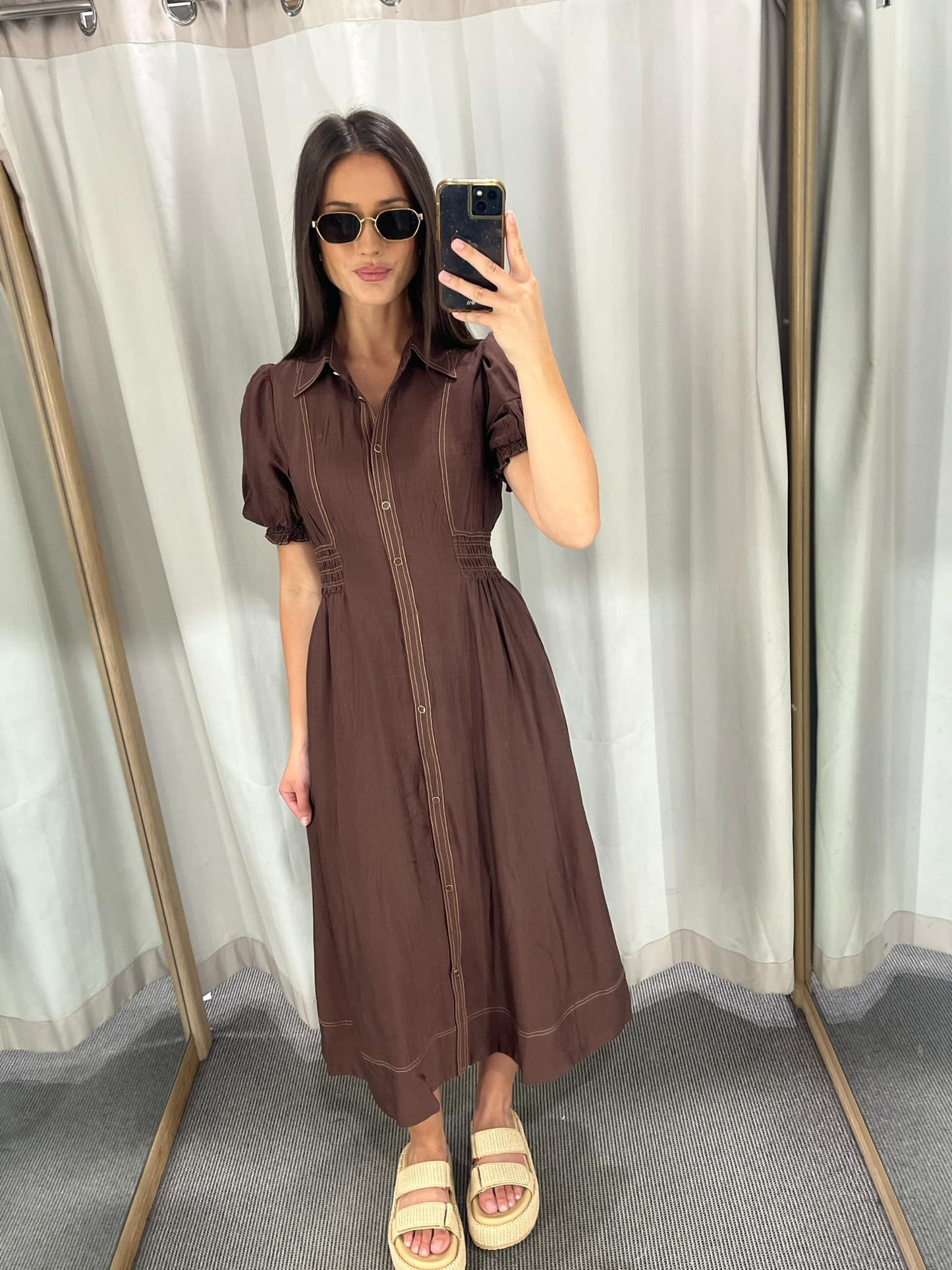 Lyla dress - brown