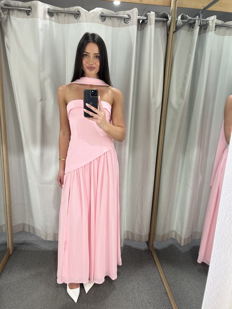 Blair pink strapless dress