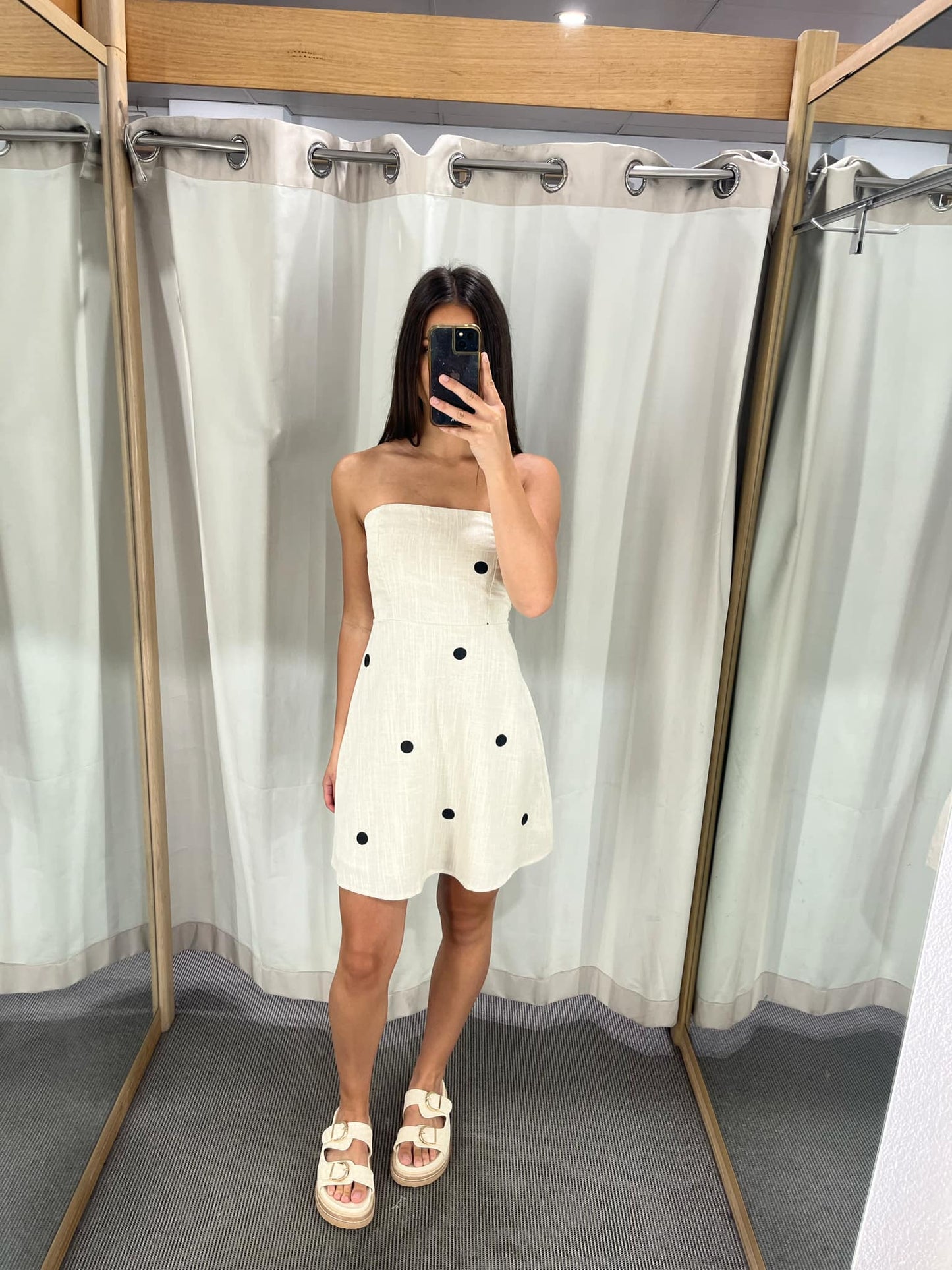 liara mini dress - oak
