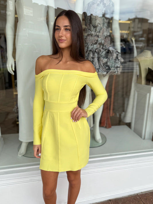 Kaitlyn Mini Dress Yellow