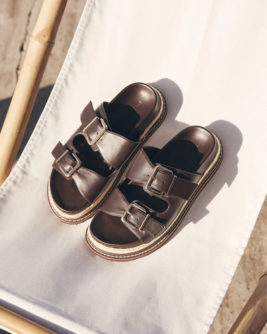 Alder Dark Cocao Sandals Billini