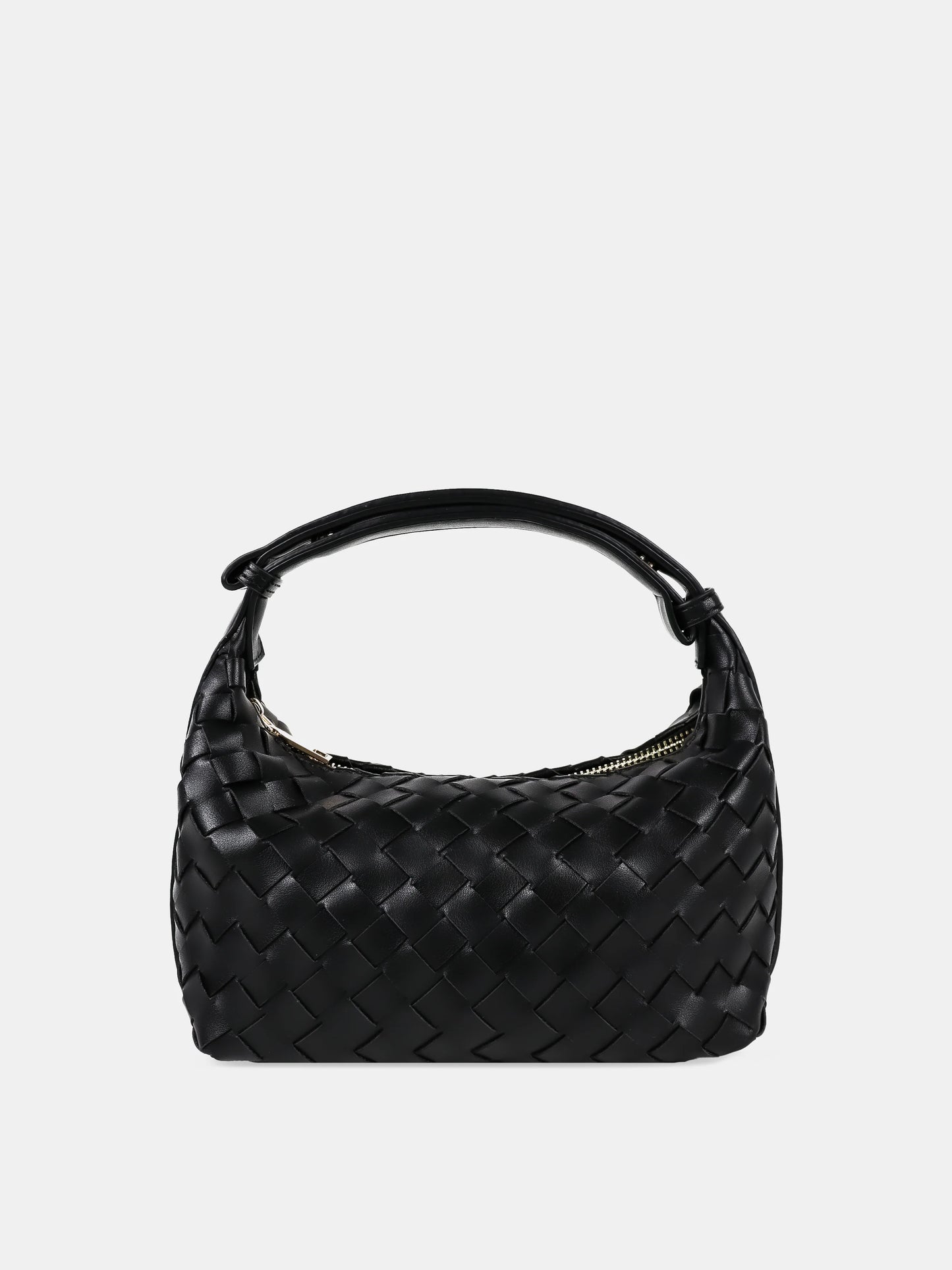 Cleo Woven Handbag in Black