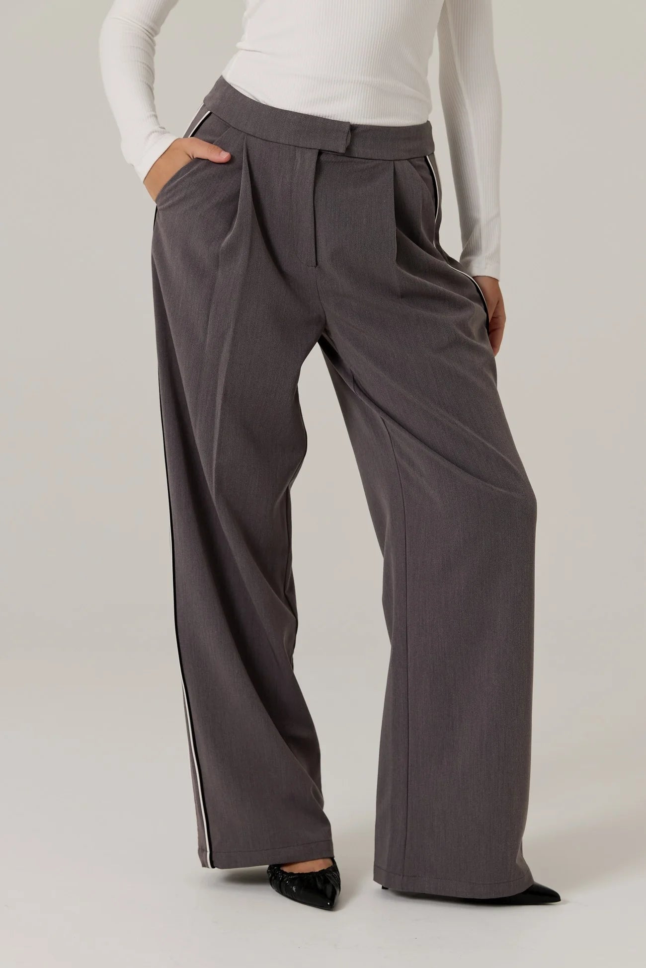 Maia Tailored Pant - Iron Coming Soon