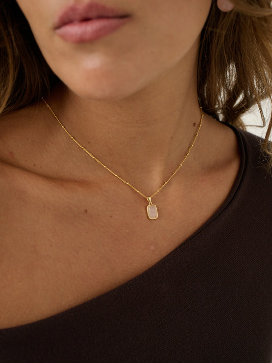 Wynter Rose Quartz Necklace