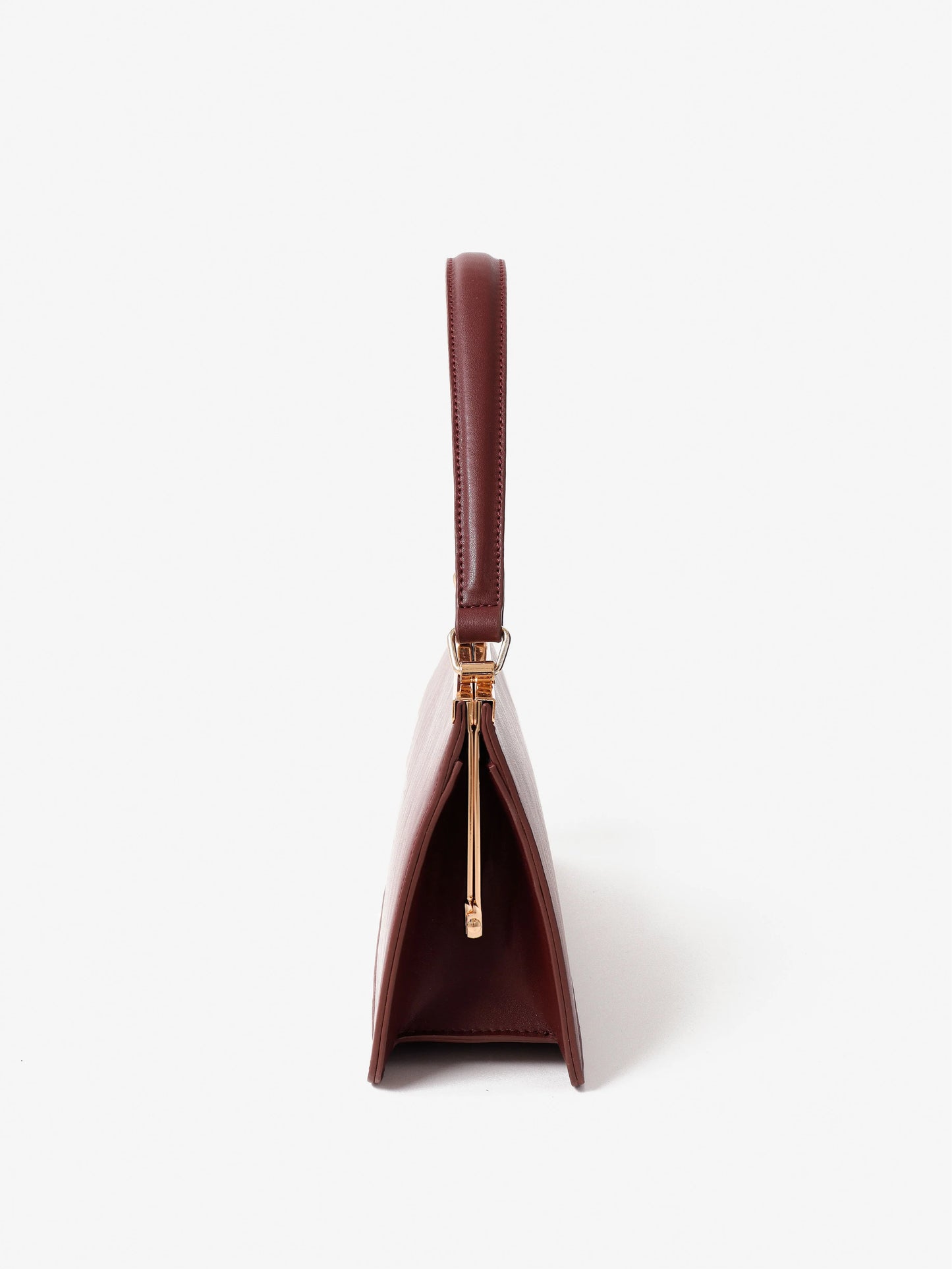 Solene Burgandy Top Handle Handbag