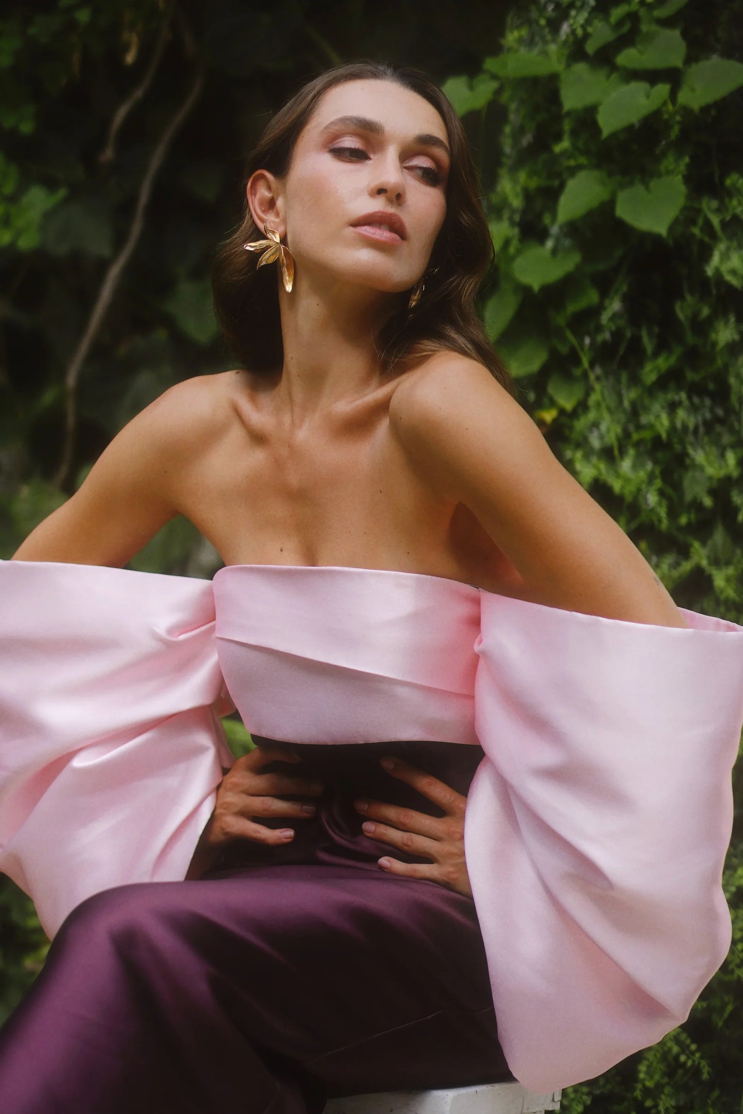 Matilda Shoulder Midi Cherry/Pink
