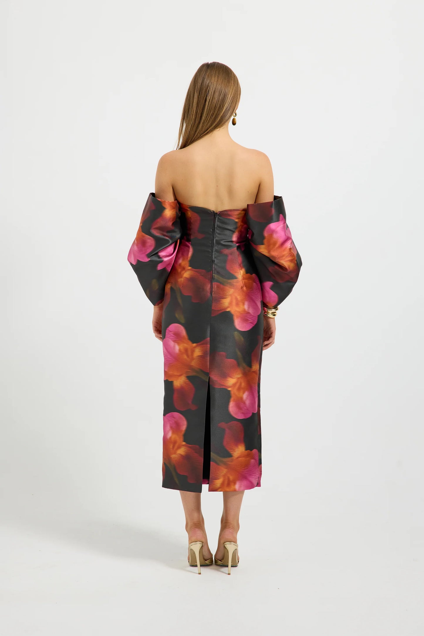 Ava Shoulder Midi Spiced Floral Pasduchas