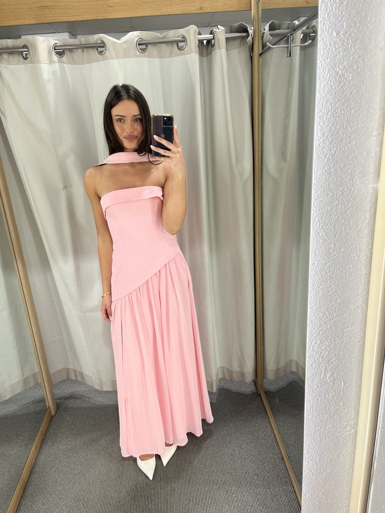 Blair pink strapless dress