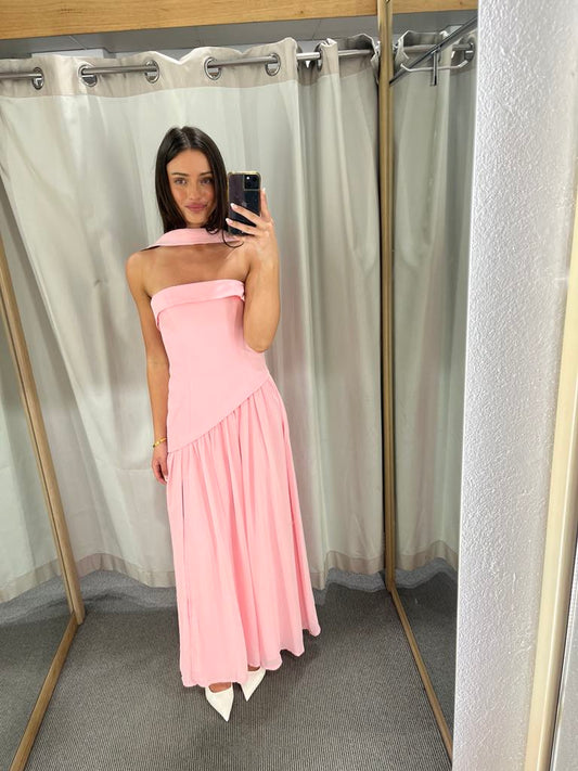 Blair pink strapless dress