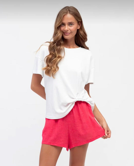 White Tuck Tee