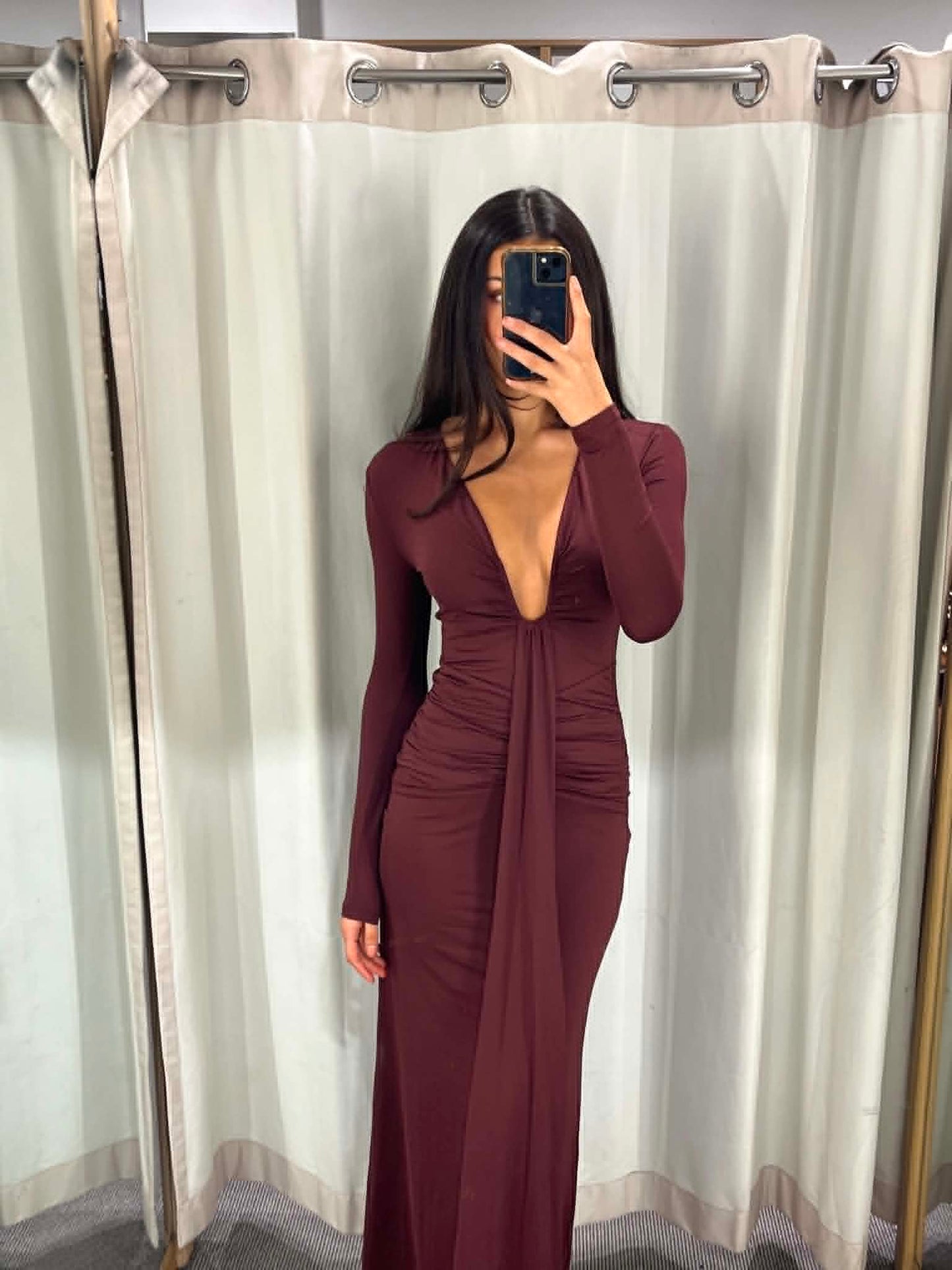 Imogene Long Sleeve Burgandy