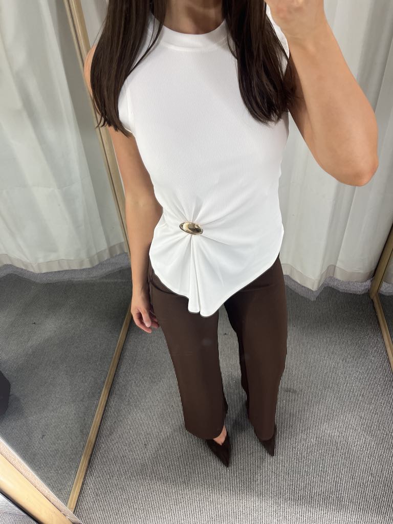 The Milan Top White