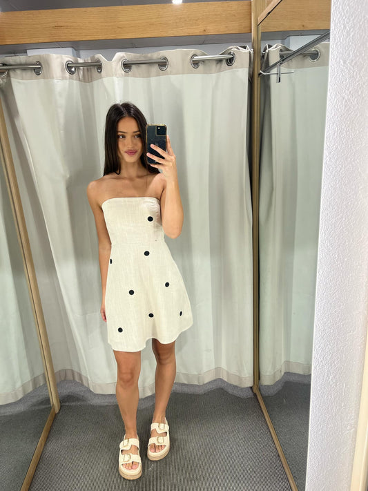 liara mini dress - oak