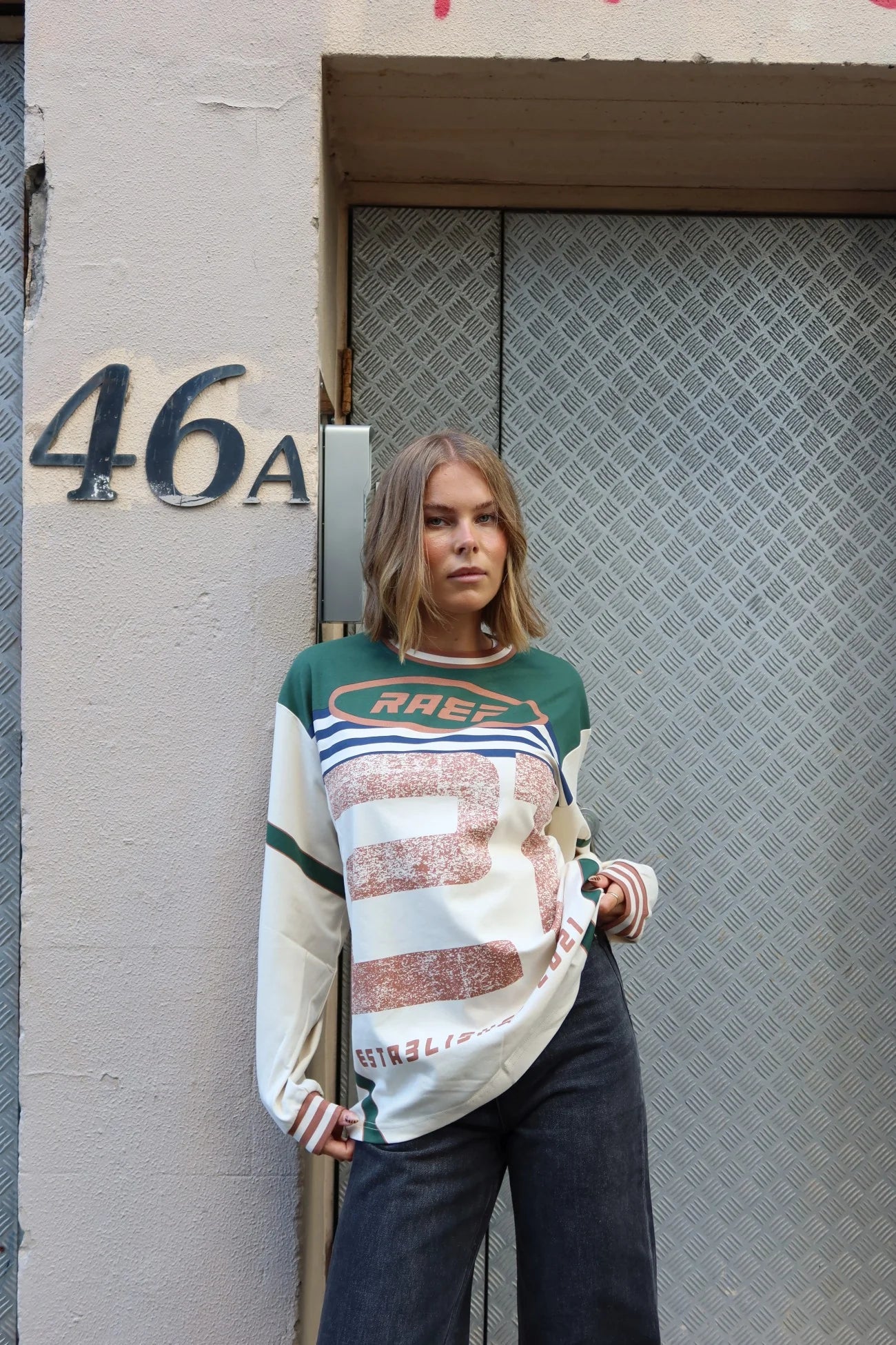 Asha LS Tee - Chalk Mutli