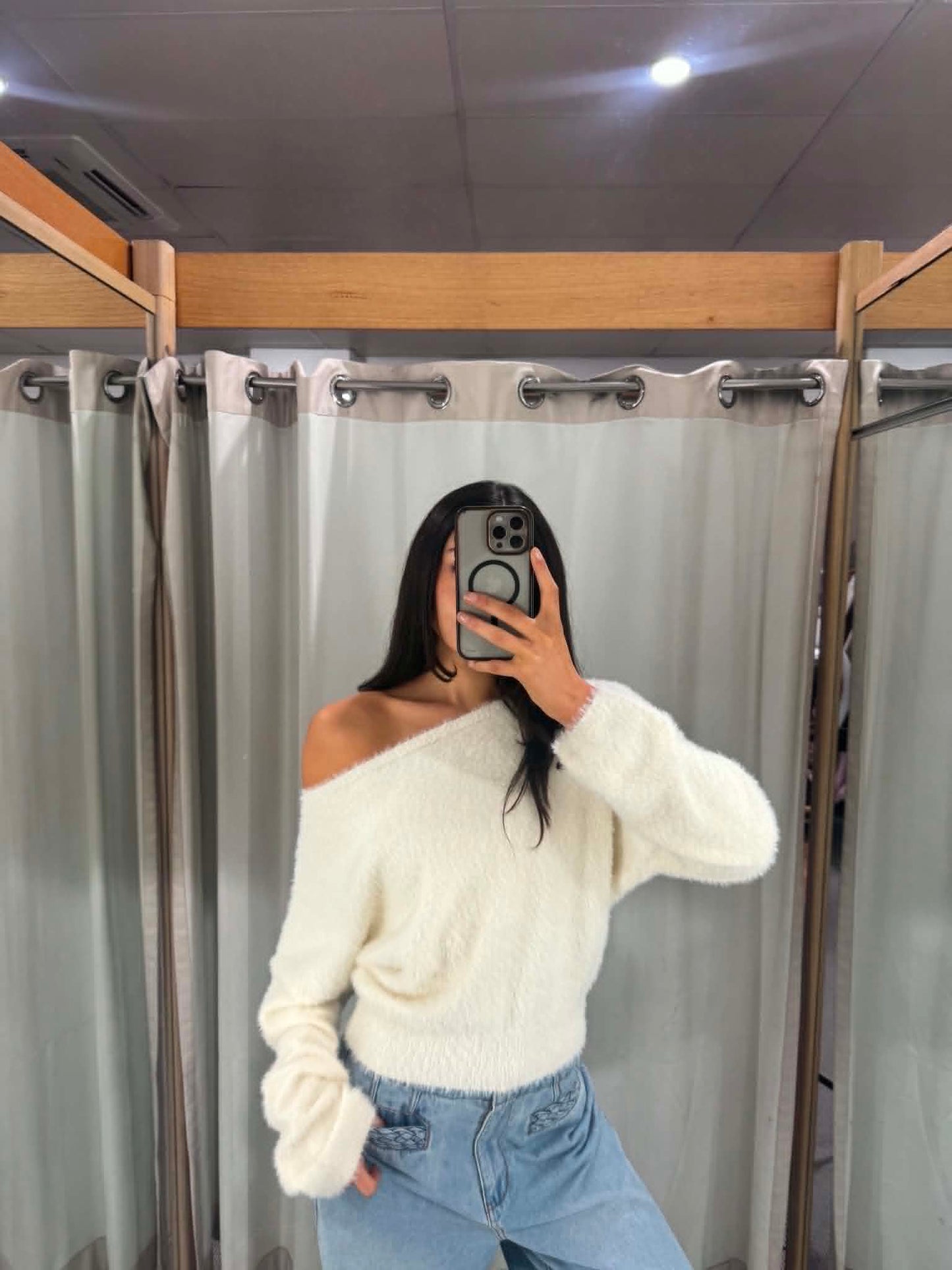 The Celeste Off-Shoulder Knit –
