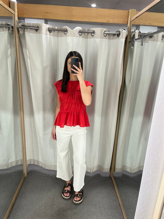 Hailey top - red