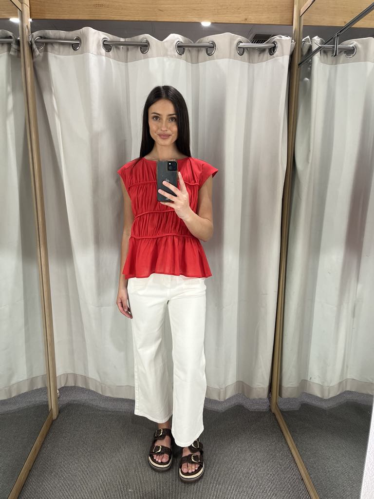 Hailey top - red